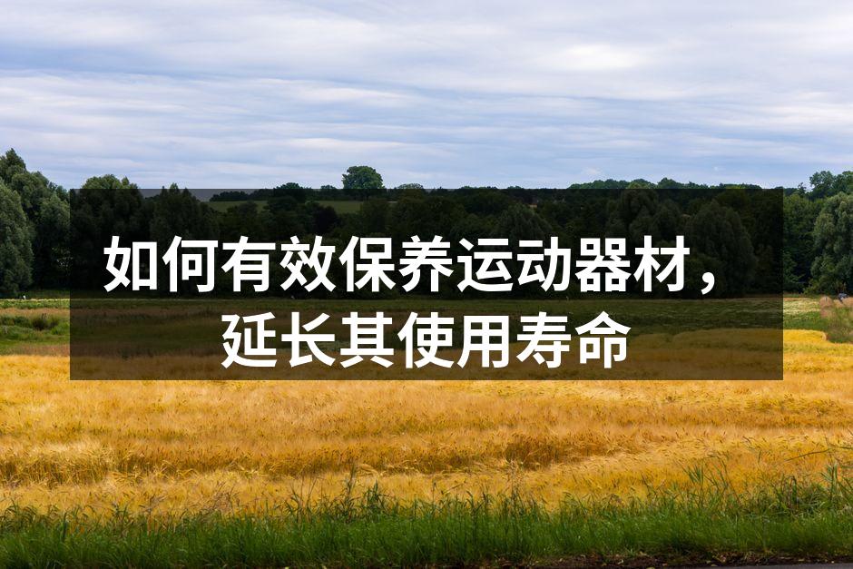 定期清洁运动器材