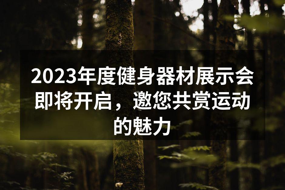 健身器材展示现场热闹非凡